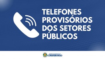 ATENÇÃO: INSTABILIDADE NO SERVIÇO DE TELEFONIA DA PREFEITURA